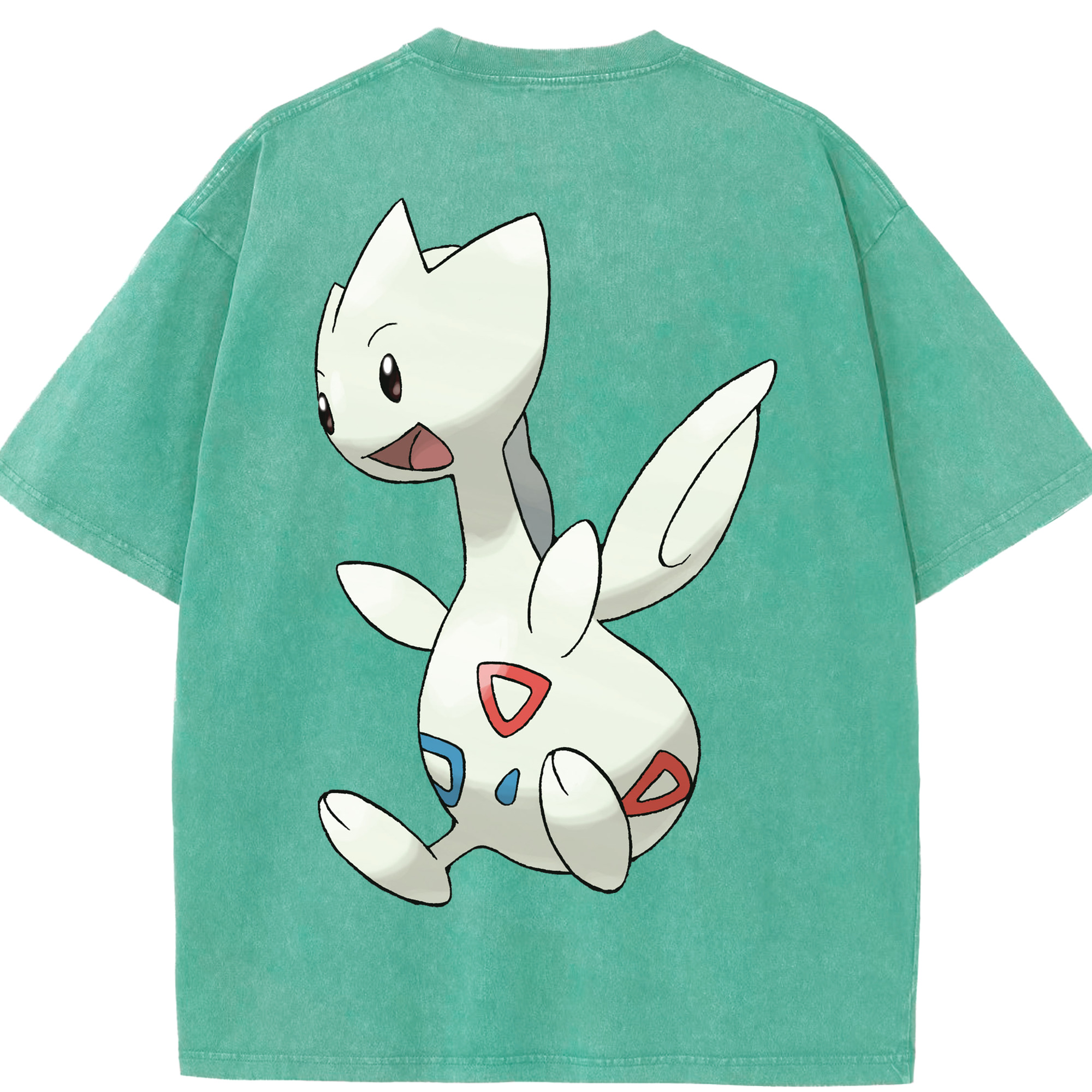 （画像用） ポケットモンスター Pokémon 綿100% ヴィンテージ風 半袖Tシャツ（背面プリント）